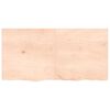 vidaXL Waschtischplatte 120x60x(2-4) cm Massivholz Unbehandelt