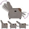 vidaXL Relaxsessel Taupe Stoff
