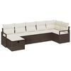 vidaXL Sofa Set 4 stk. Poly-Rattan