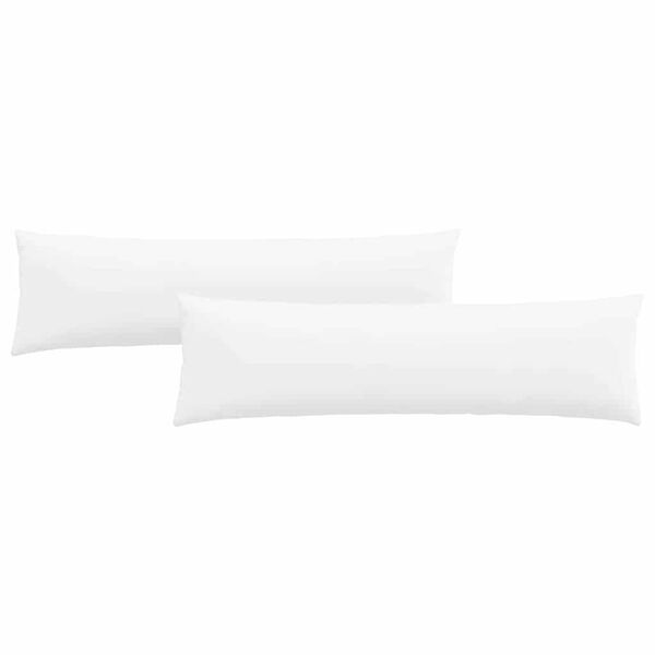 vidaXL Sofakissen 2 pcs Wei&szlig; 145 x 40 cm Stoff