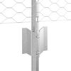 vidaXL Zaun mit Pfosten Silber 0,5 x 50 m Stahl