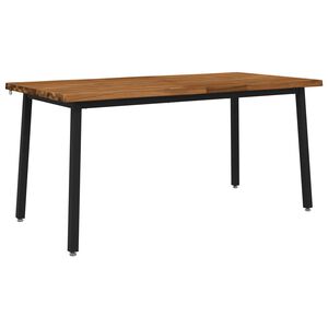 vidaXL Live Edge Esstisch 160 x 70 x 75 cm Massivholz Akazie Natur
