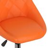 vidaXL Esszimmerstuhl Drehbar Orange Kunstleder