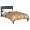 vidaXL Winterbettdecke Gold 200 x 155 cm Satin und Mikrofaser