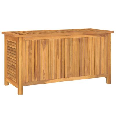 vidaXL Gartenbox mit Beutel 114x50x58 cm Massivholz Teak