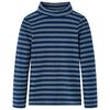 Kinder-Langarmshirt Marineblau 140