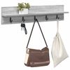 vidaXL Wandmontierter nachttisch Graues Sonoma 80 x 10,5 x 18 cm