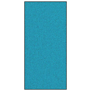 vidaXL Fu&szlig;matte Cyan und Schwarz 120 x 250 cm Polyamid und PVC