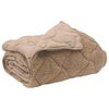 vidaXL Winterbettdecke Taupe 200 x 200 cm Mikrofaser und Teddy-Fleece