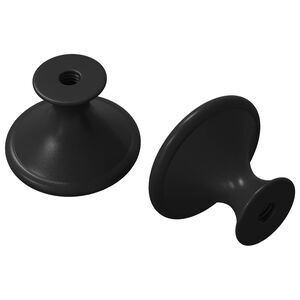 vidaXL Griff 2 Stk. Schwarz &Oslash;30 mm Aluminium