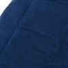 vidaXL Gewichtsdecke Blau 200x225 cm 13 kg Stoff