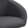vidaXL Esszimmerstuhl Drehbar Dunkelgrau Stoff