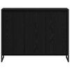 vidaXL Seitenschrank Schwarz Eichen-Optik 96,5 x 30 x 75 cm