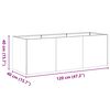 vidaXL Pflanzk&uuml;bel Rostig 120x40x40 cm Wetterfester Stahl