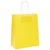 vidaXL Papiertragetaschen 250 Stk. mit Henkeln Gelb 18x8x22 cm