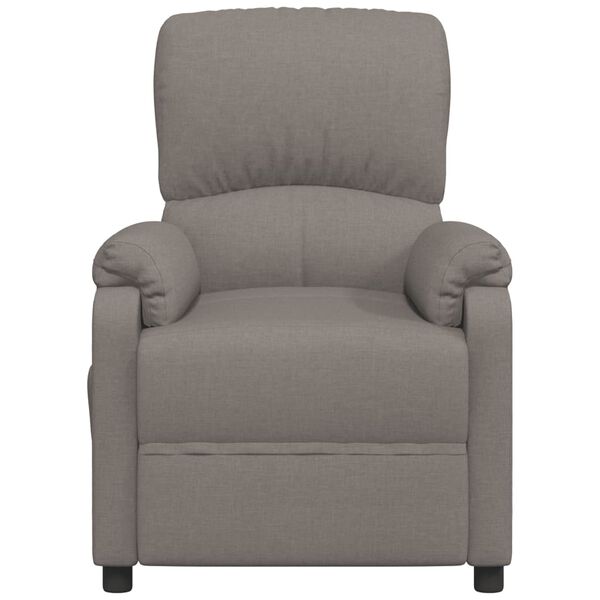 vidaXL Massagesessel Taupe Stoff