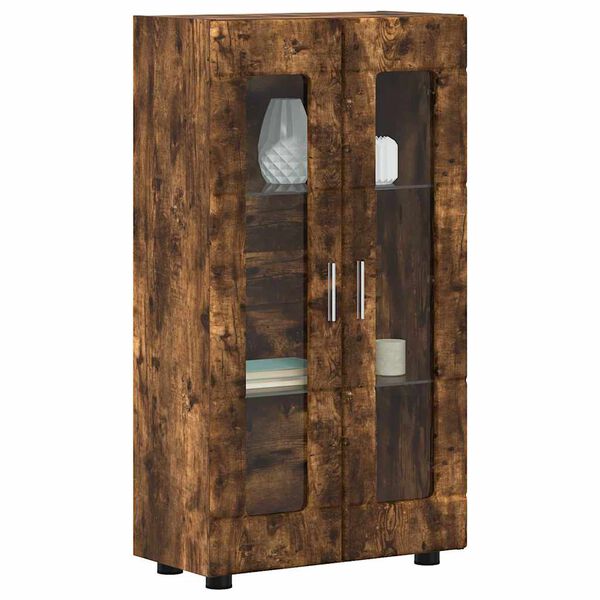 vidaXL Sideboard Ger&auml;ucherte Eiche 55,5 x 29 x 103 cm Holzwerkstoff