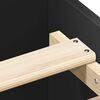 vidaXL Bettgestell Schwarz 75x190 cm Holzwerkstoff