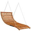 vidaXL Bett-Schaukel Bugholz Massiv mit Teak-Finish 115x147x46 cm
