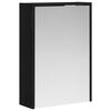 vidaXL Badezimmerspiegelschrank Schwarz Eichen-Optik 43 x 16 x 62,5 cm