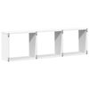 vidaXL Wandschrank 100x16x30 cm Wei&szlig; Holzwerkstoff
