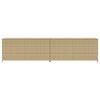 vidaXL Gartentruhe Beige 469L Poly Rattan