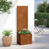 vidaXL Garten Sichtschutz-Leinwand Rostig 50 x 140 cm Wetterfeststahl