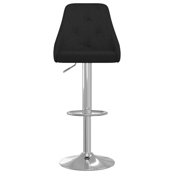 vidaXL Barhocker 2 Stk. Schwarz Stoff
