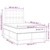 vidaXL Boxspringbett mit Matratze & LED Schwarz 120x200 cm Samt