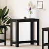 vidaXL Bartisch Schwarz Eichen-Optik 102 x 50 x 103,5 cm Holzwerkstoff
