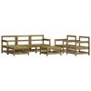 vidaXL 7-tlg. Garten-Lounge-Set mit Kissen Impr&auml;gniertes Kiefernholz