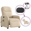 vidaXL Massagesessel Elektrisch Creme Stoff