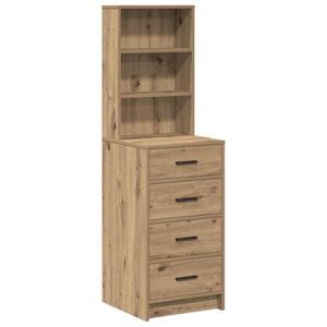 vidaXL Hochboard Artisan-Eiche 40 x 41 x 135 cm Holzwerkstoff