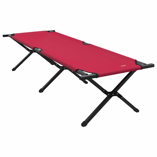 vidaXL Klapp Schlafbett f&uuml;rs Camping 2 pcs Rot 193 x 69 x 45 cm