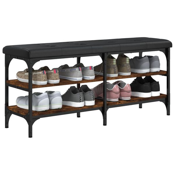 vidaXL Schuhbank R&auml;uchereiche 102x32x47 cm Holzwerkstoff