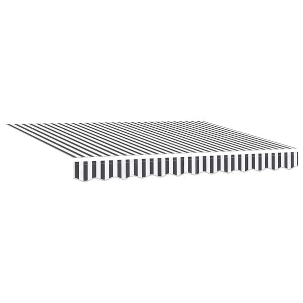 vidaXL Markise Einziehbar Anthrazit und Wei&szlig; 3x2,5 m Stoff & Aluminium