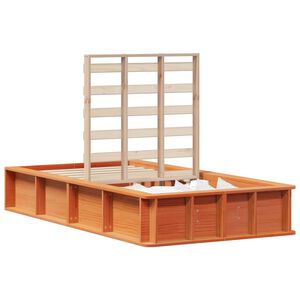 vidaXL Bettrahmen Wachsbraun 75 x 190 cm Massives Kiefernholz