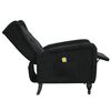 vidaXL Massagesessel Schwarz Samt