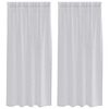 vidaXL Voile-Vorhang 2 pcs Hellgrau 175 x 140 cm Polyester