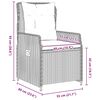 vidaXL Garten Essgruppe 5 pcs Schwarz Poly-Rattan