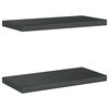 vidaXL Wandregale 2 Stk. 50x23,5 cm Schwarz Edelstahl