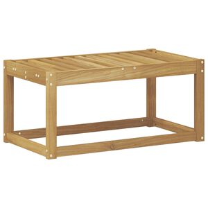 vidaXL Outdoor Hocker Bank Wei&szlig; 79 x 43 x 37 cm Massivholz Akazie