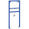 vidaXL Wandhalterung f&uuml;r das Waschbecken-System Blau 50 x 3 x 112 cm