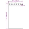 vidaXL Voile Vorh&auml;nge mit &Ouml;sen 2 Stk. Terrakotta