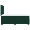 vidaXL Boxspringbett mit Matratze Dunkelgr&uuml;n 120x190 cm Samt