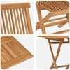 vidaXL Garten Essgruppe 3 pcs Braun Massivholz Akazie