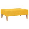 vidaXL Schlafsofa 2-Sitzer mit Fu&szlig;hocker Gelb Stoff