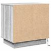 vidaXL Nachttisch mit Schubladen Grau 50 x 34,5 x 50 cm Holzwerkstoff