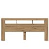 vidaXL LED-Kopfteil Artisan-Eiche 220x18,5x103,5 cm Holzwerkstoff