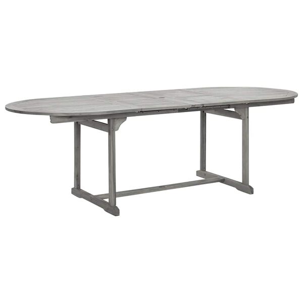 vidaXL Garten-Esstisch (160-240)x100x75 cm Massivholz Akazie
